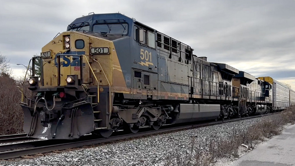 CSX 501 east on 1.